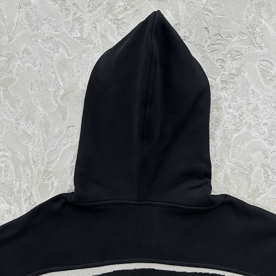 Other 79¥ Hybrid Jacquard Knit Alcatraz Zip Hoodie-Black - Image 14