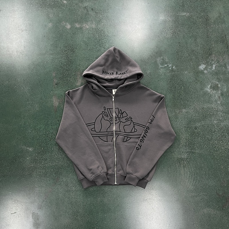 60¥ Planet Zip Up Hoodie, photo 1