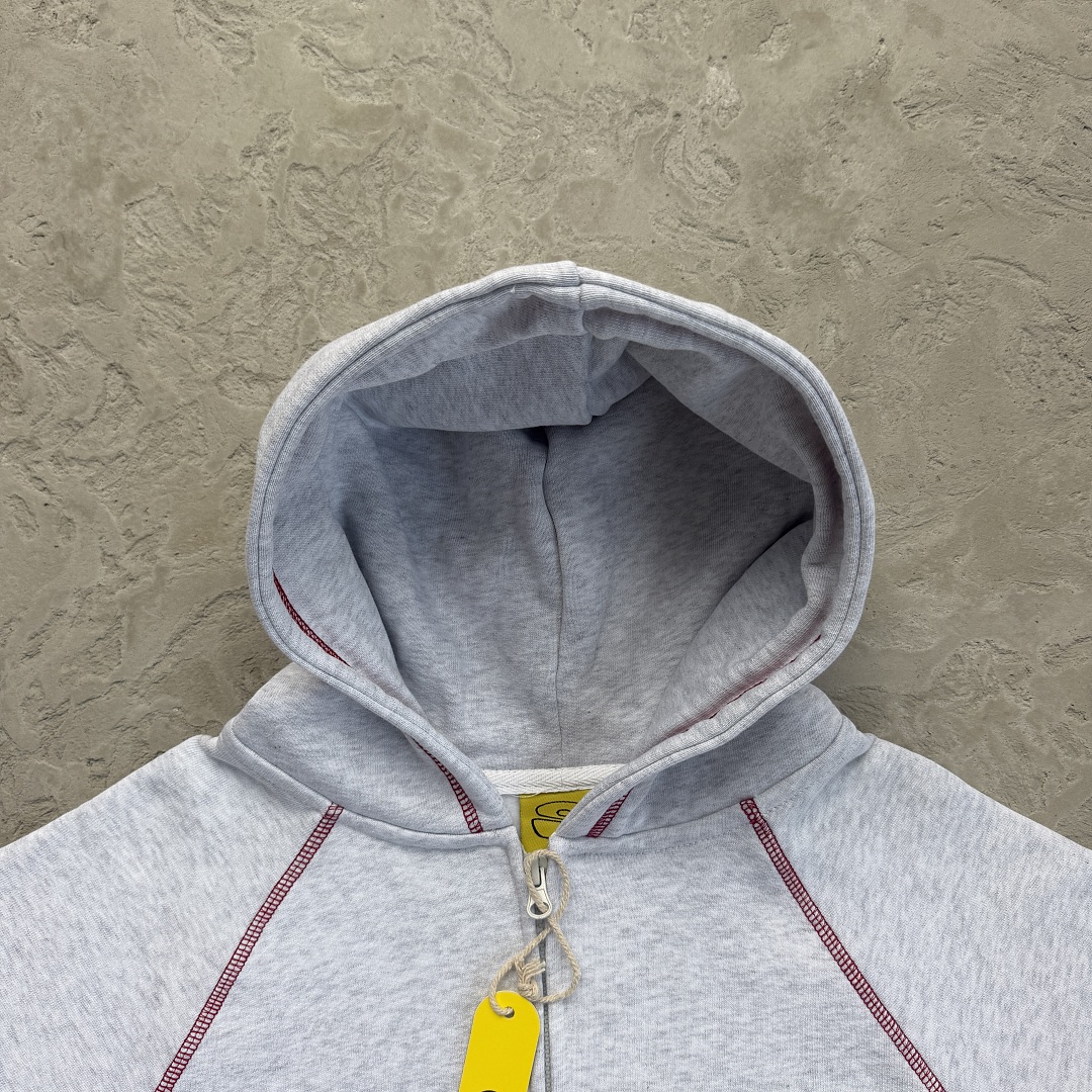 Other 208¥ PRO BRUDDA ZIP-UP HOODIE-GREY/RED - Image 12