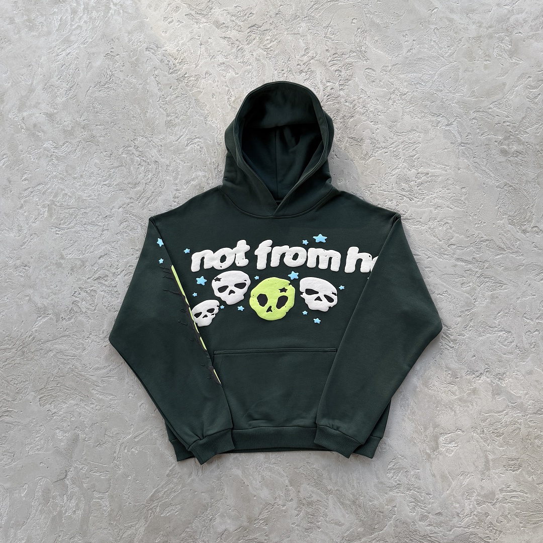 89¥Not From Here Hoodie-Glow Inna Dark, photo 1