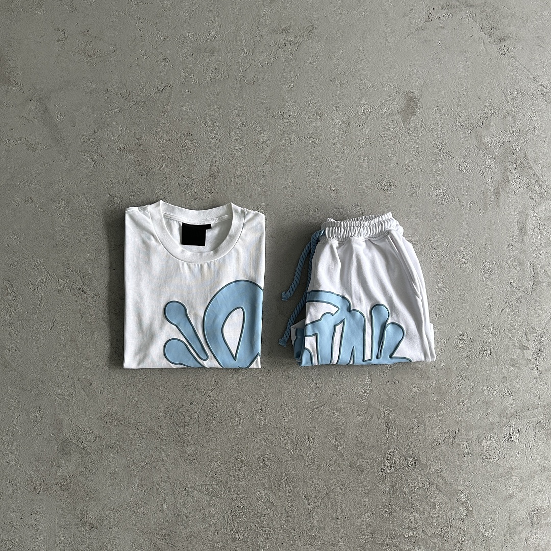 Other 109¥ Syna Men's White And Blue T-Shirt Set