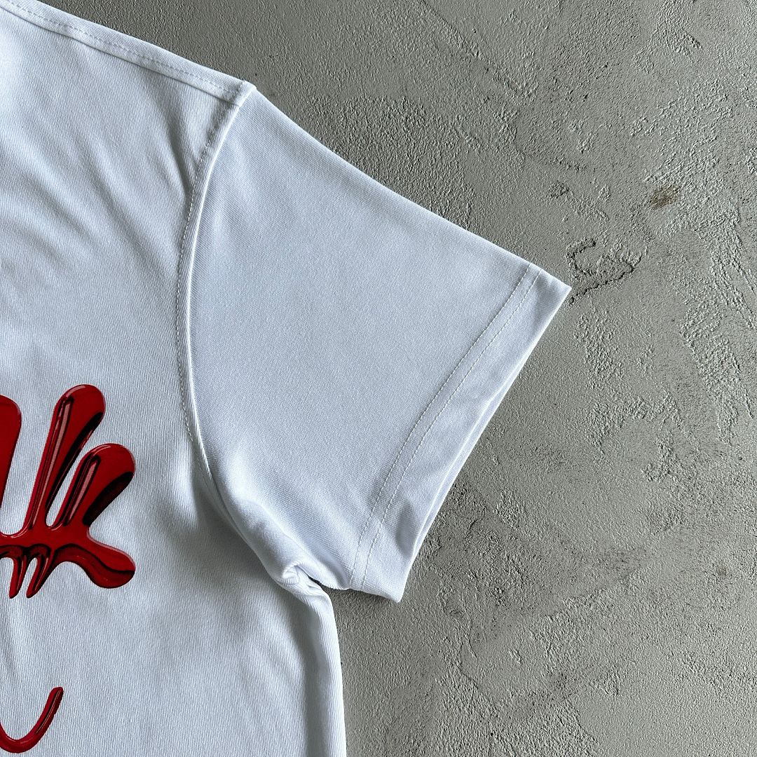 Other 39¥ Chrome Tee-White (Red) - Image 12