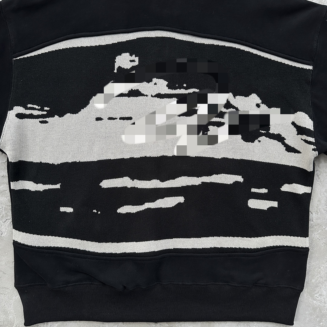 Other 79¥ Hybrid Jacquard Knit Alcatraz Zip Hoodie-Black - Image 7
