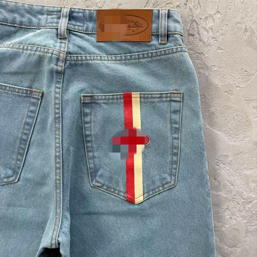 Other 229¥ DUAL STRIPE BAGGY JEANS-Blue - Image 7
