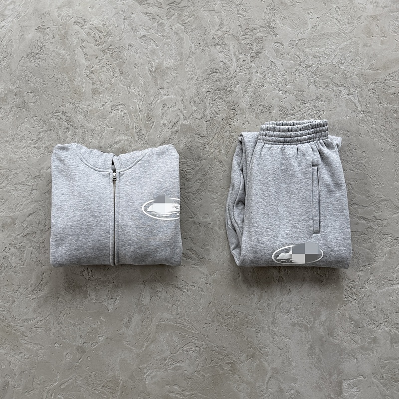 188¥ISLAND PUFF PRINT ZIP SET-Grey, photo 1
