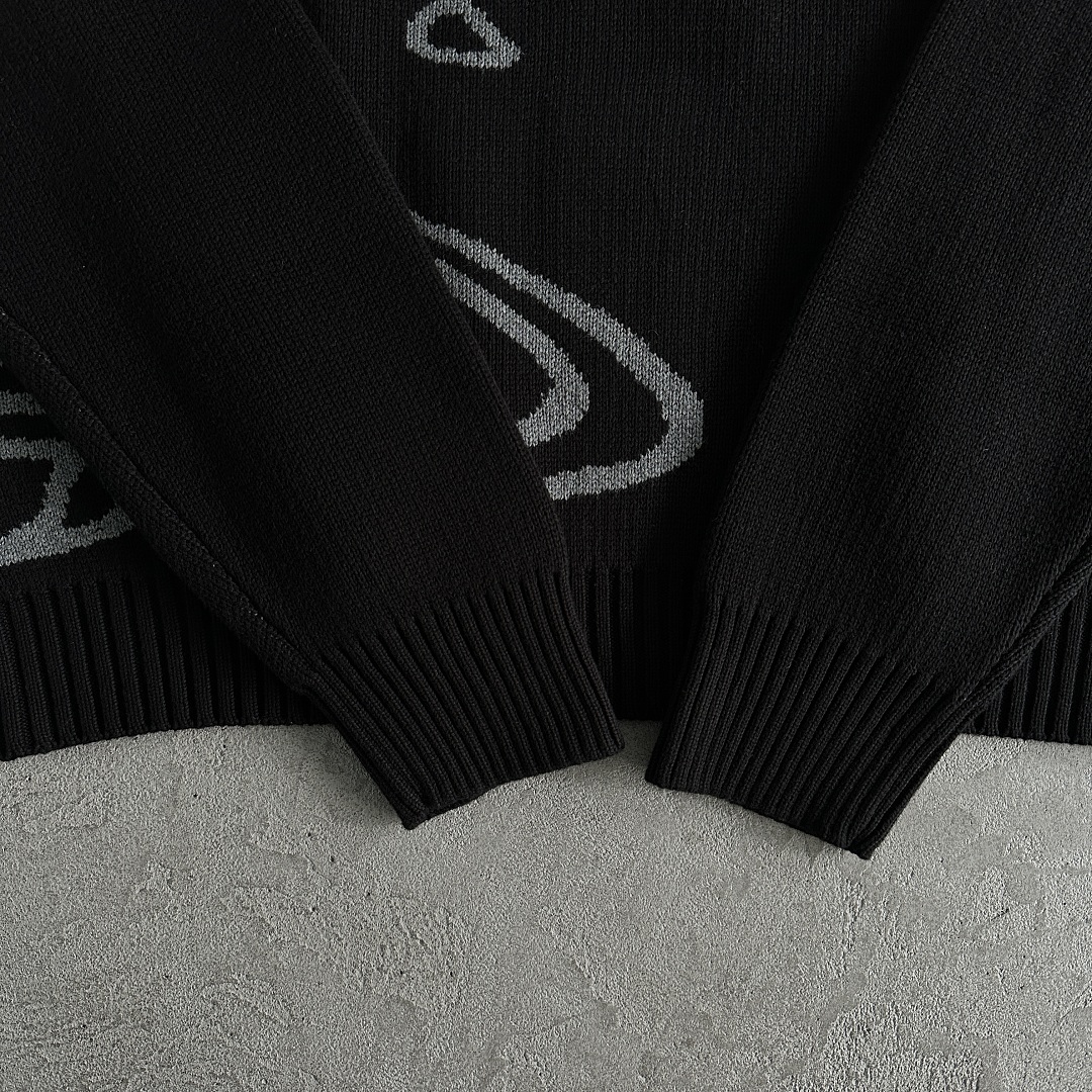 Other 89¥ Knit Sweater-Bone (Black) - Image 10