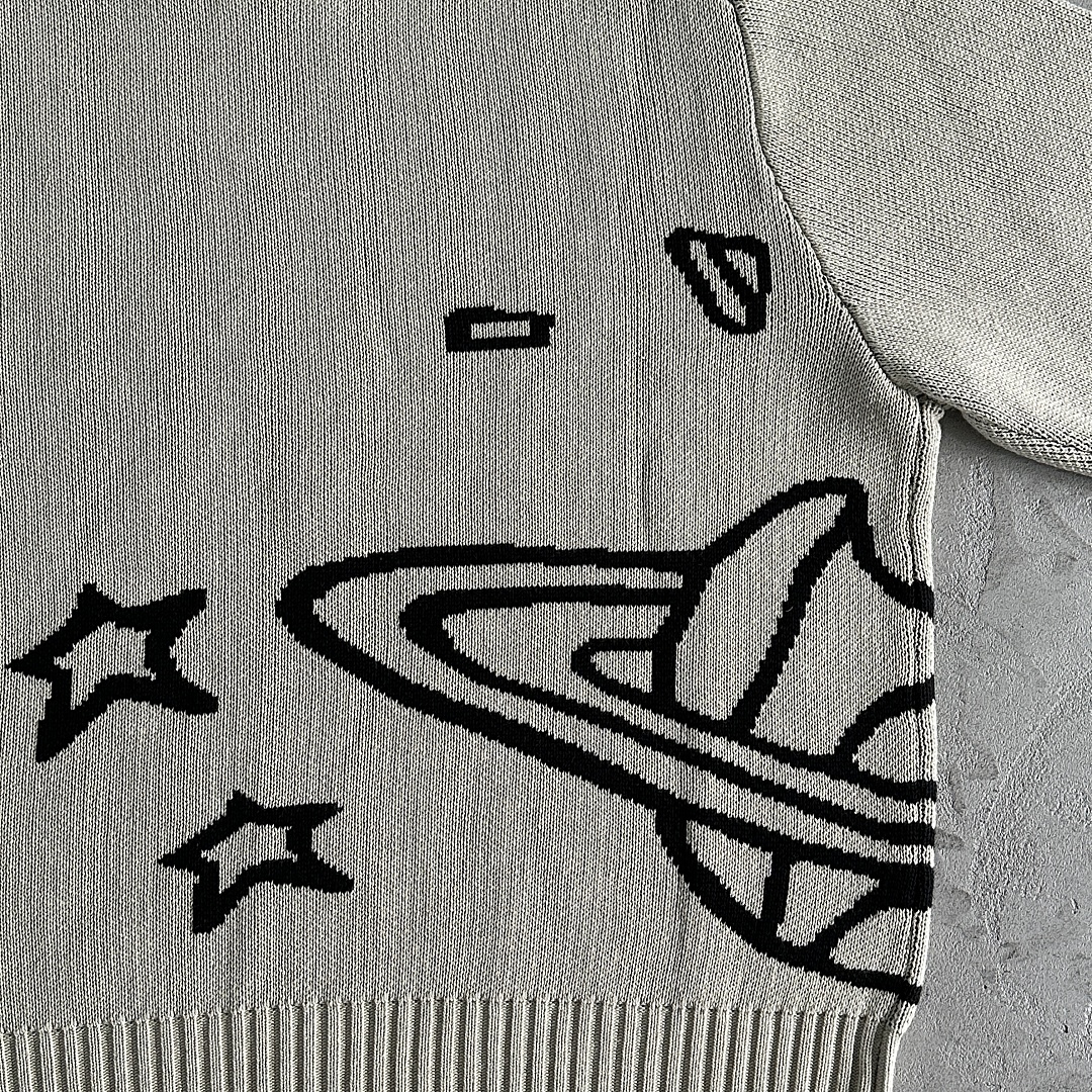 Other 89¥ BPM Knit Sweater-Bone (White) - Image 17