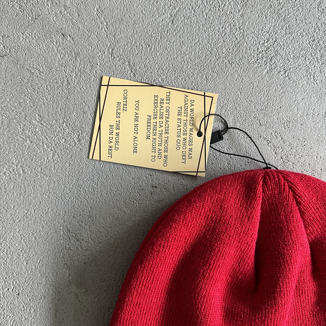 Other 39¥ Side Embroidered Cold Hat-Red - Image 8