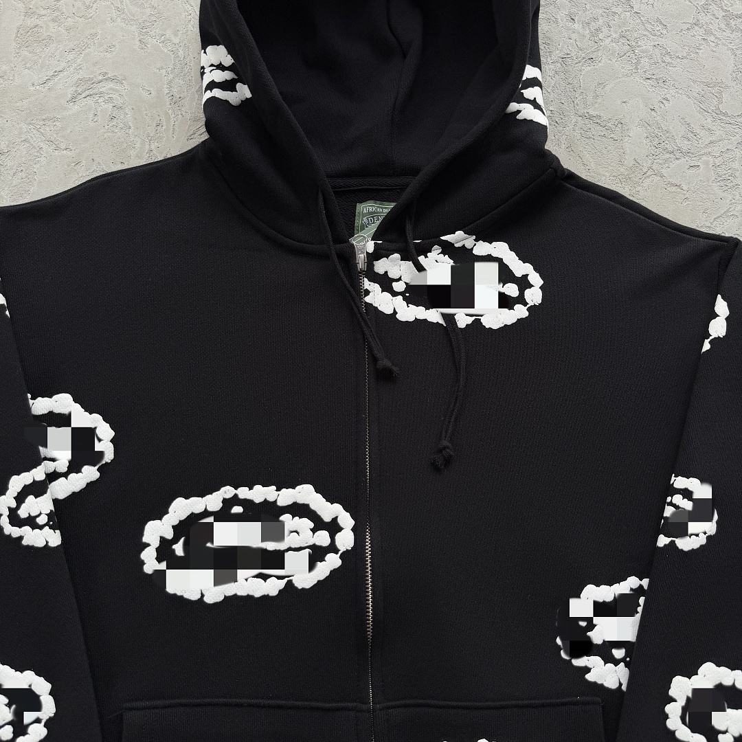 Other 99¥Cor X DenTears Zip Up Hoodie -Black - Image 10