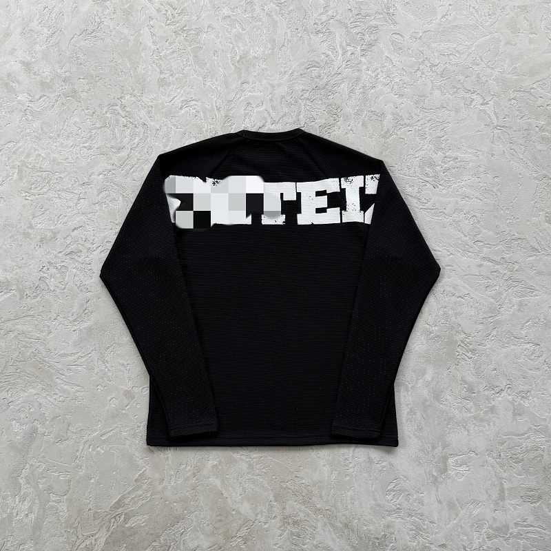 159¥ Star Raglan Waffle Thermal -Black, photo 1