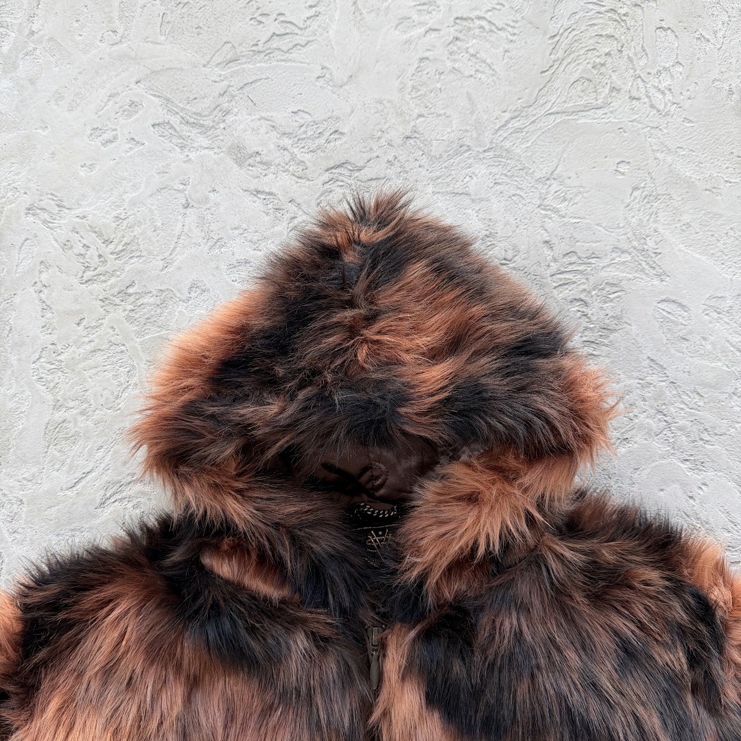 Other 159¥ Faux Fur Hooded Jacket-Brown - Image 10