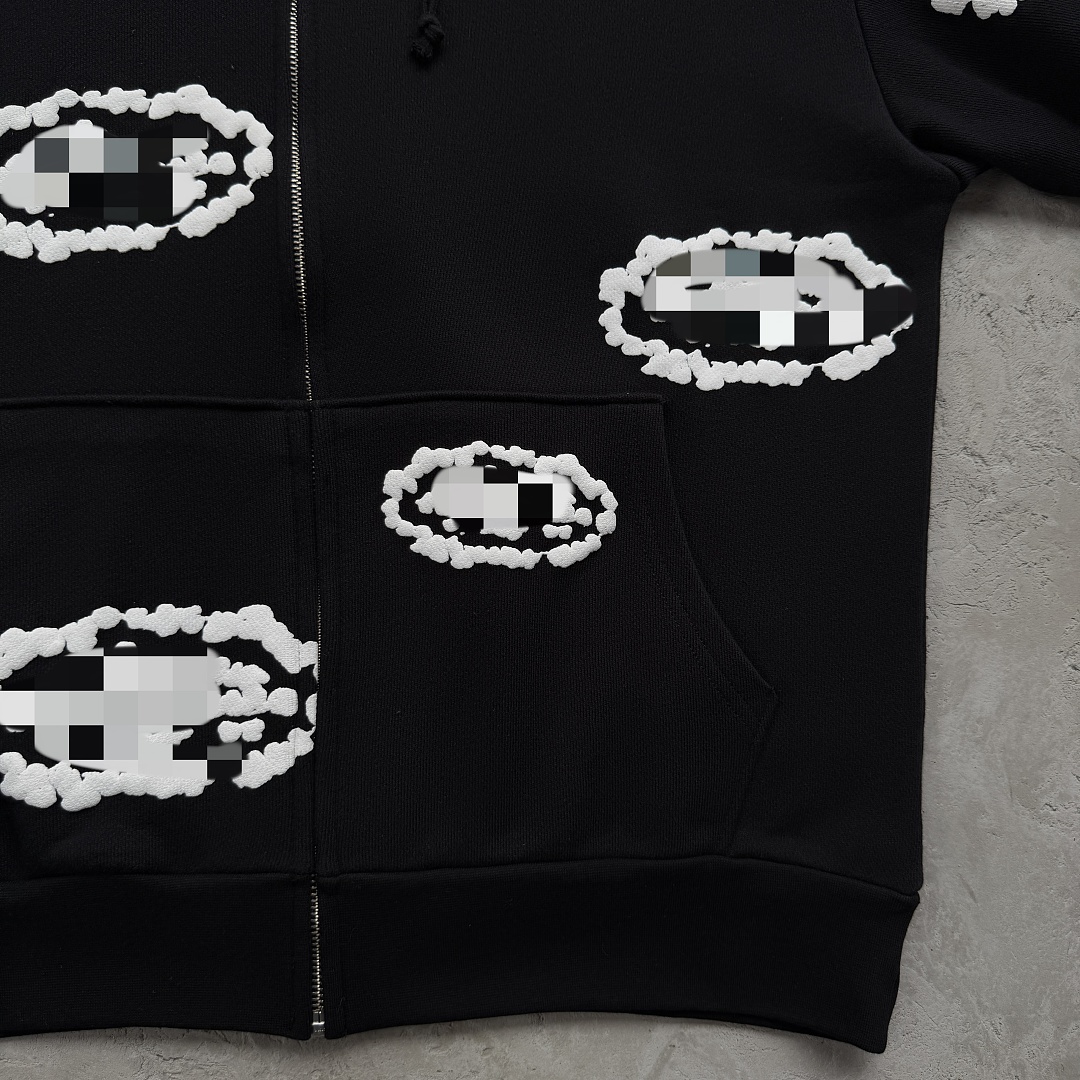 Other 99¥Cor X DenTears Zip Up Hoodie -Black - Image 8