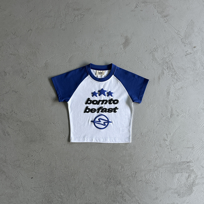 30¥Ladies Blue Short Sleeves, photo 1