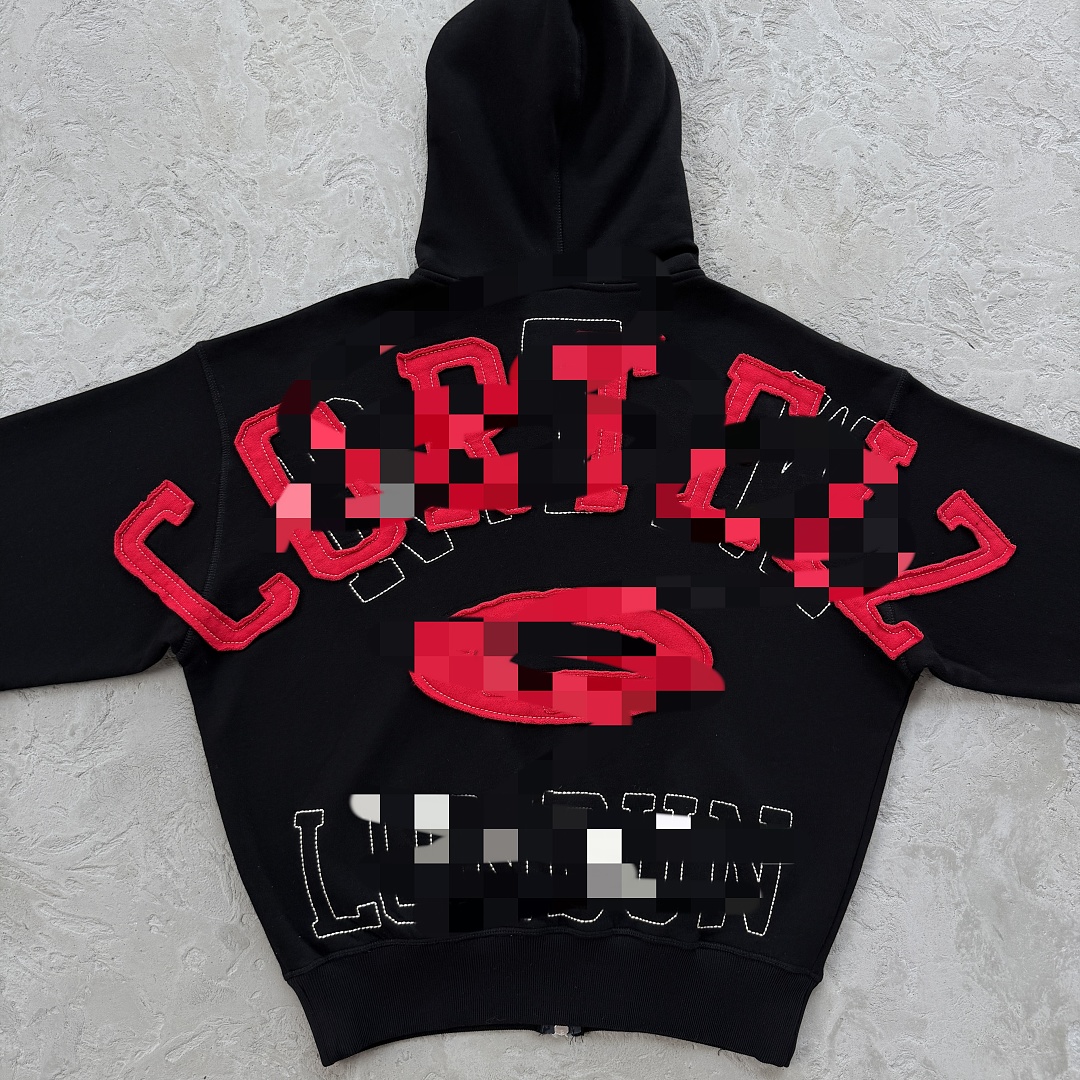 Other 245¥Lundun Stitch Zip Hoodie -Black And (Red) - Image 6