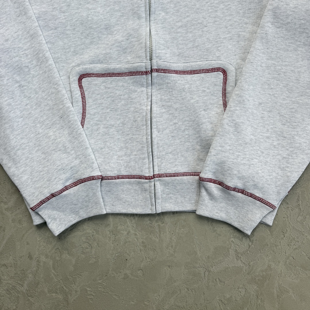Other 208¥ PRO BRUDDA ZIP-UP HOODIE-GREY/RED - Image 17