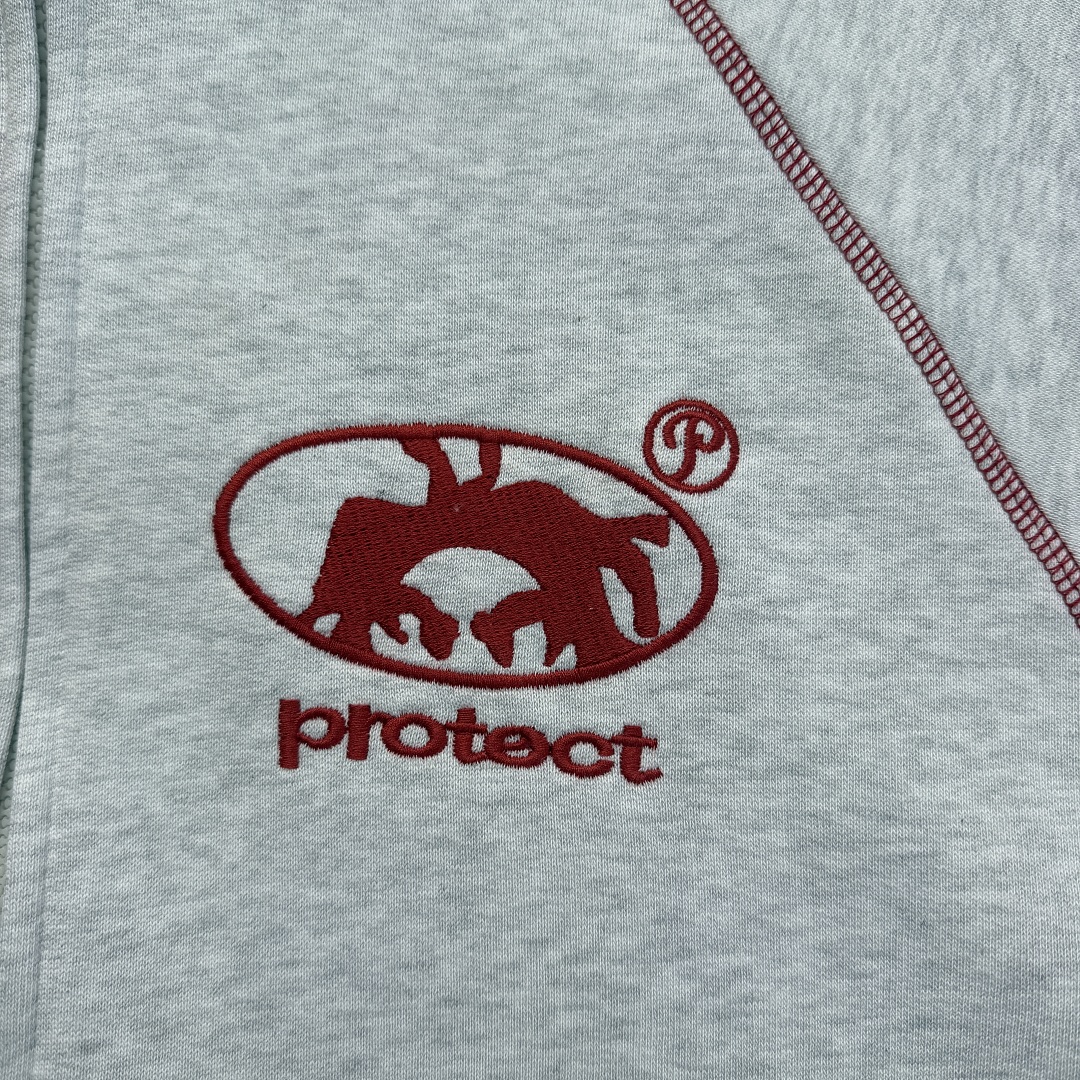 Other 208¥ PRO BRUDDA ZIP-UP HOODIE-GREY/RED - Image 9