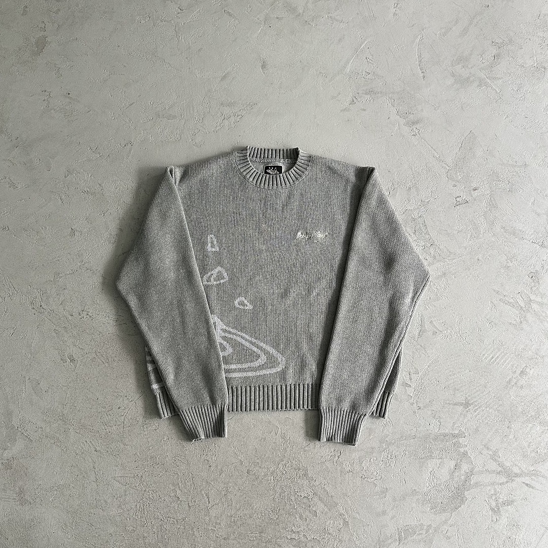 89¥ BPM Knit Sweater -Gray, photo 1