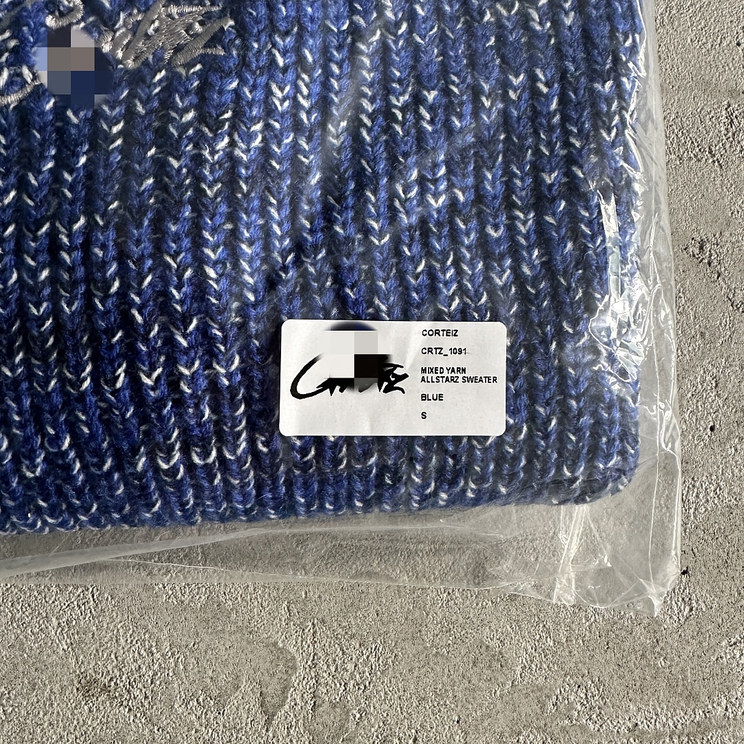 Other 99¥Mixed Yarn Allstarz Sweater-Blue - Image 4