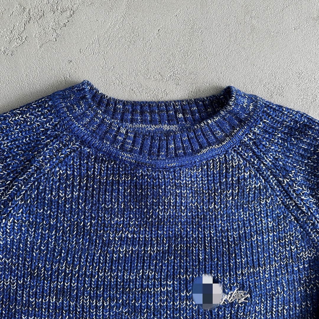 Other 99¥Mixed Yarn Allstarz Sweater-Blue - Image 8