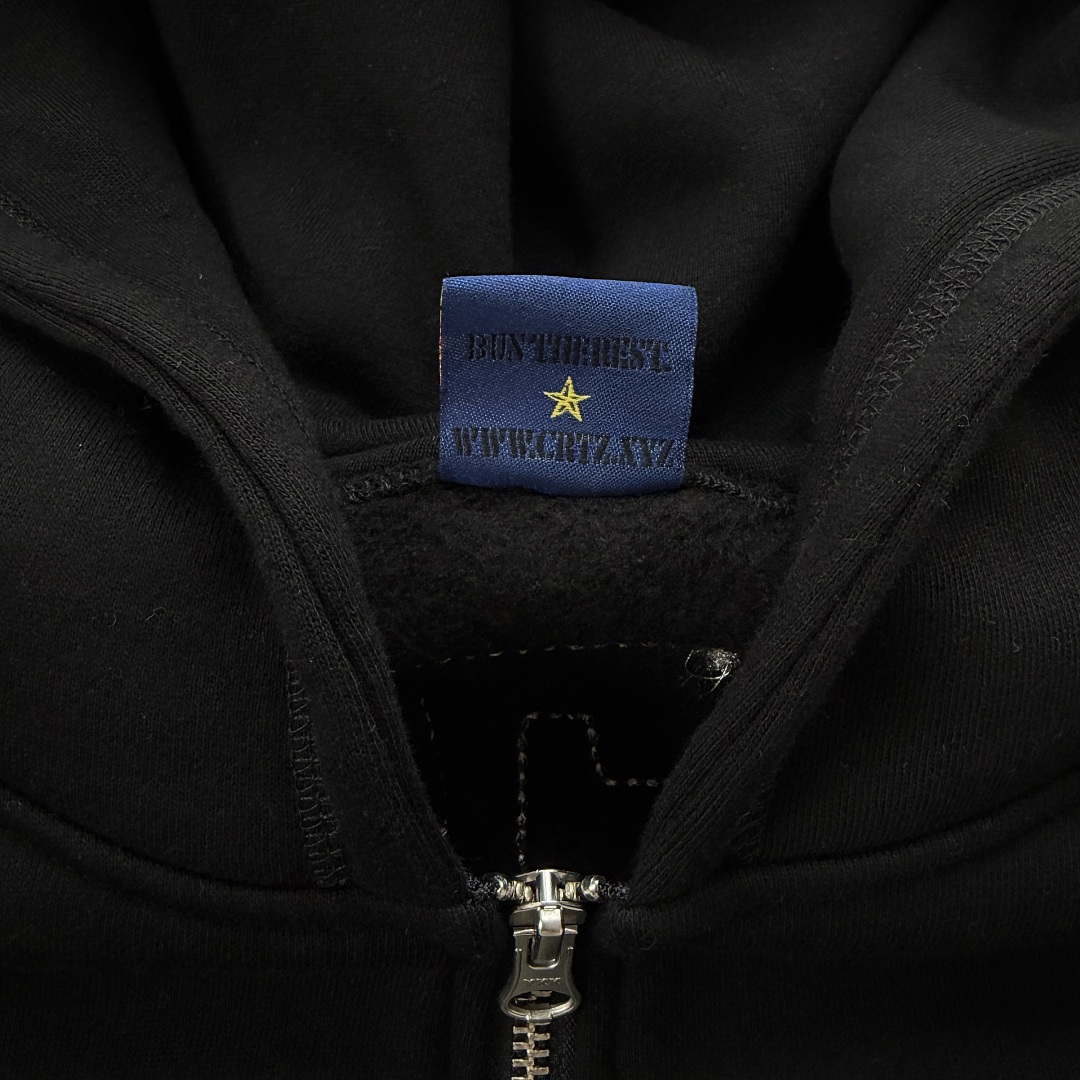 Other 245¥Lundun Stitch Zip Hoodie -Black And (Red) - Image 12
