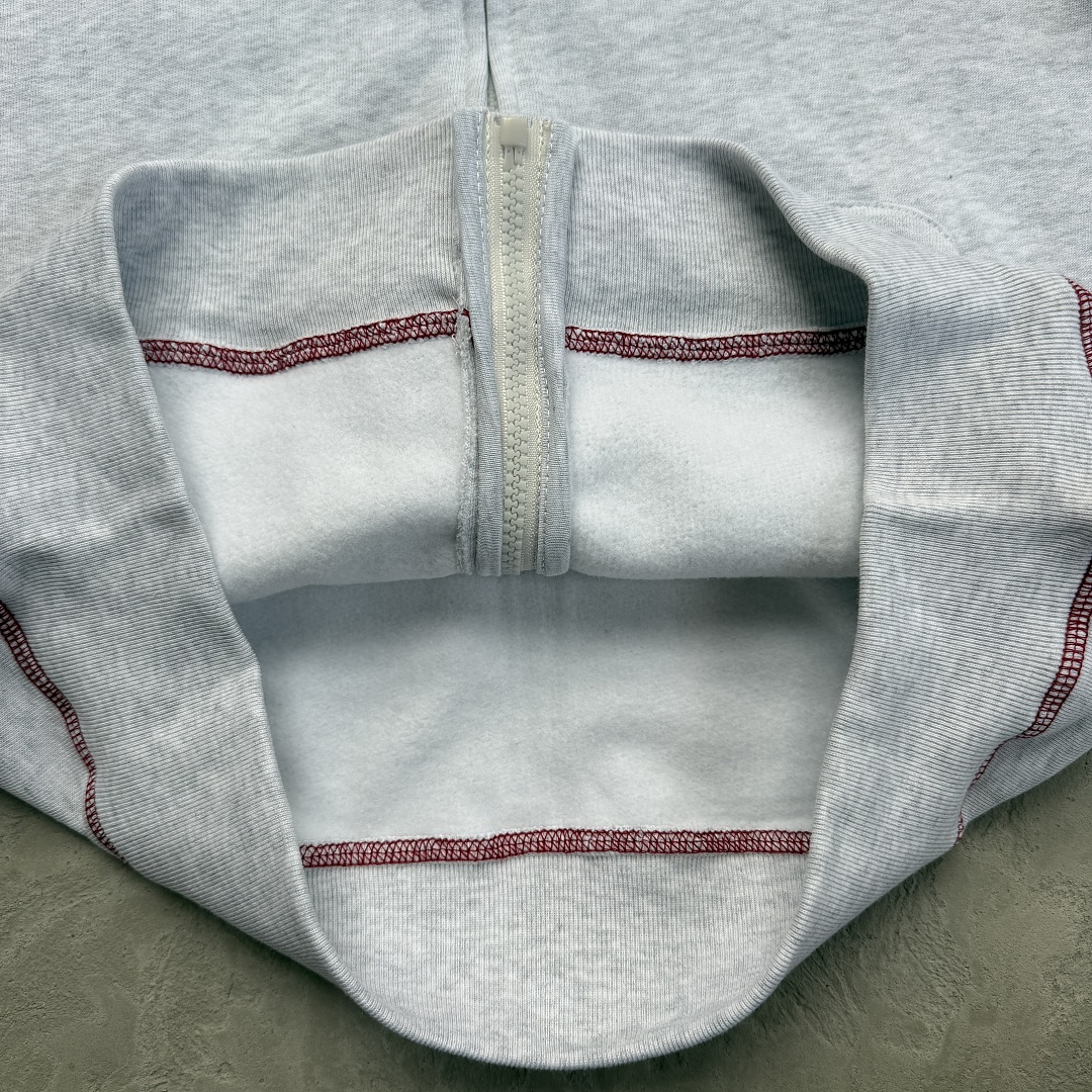 Other 208¥ PRO BRUDDA ZIP-UP HOODIE-GREY/RED - Image 19
