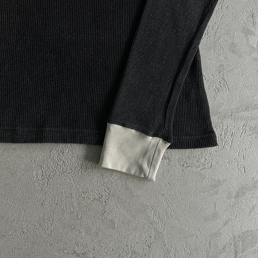 Other 59¥ Eagle Print Waffle Long-Sleeve-Black - Image 11