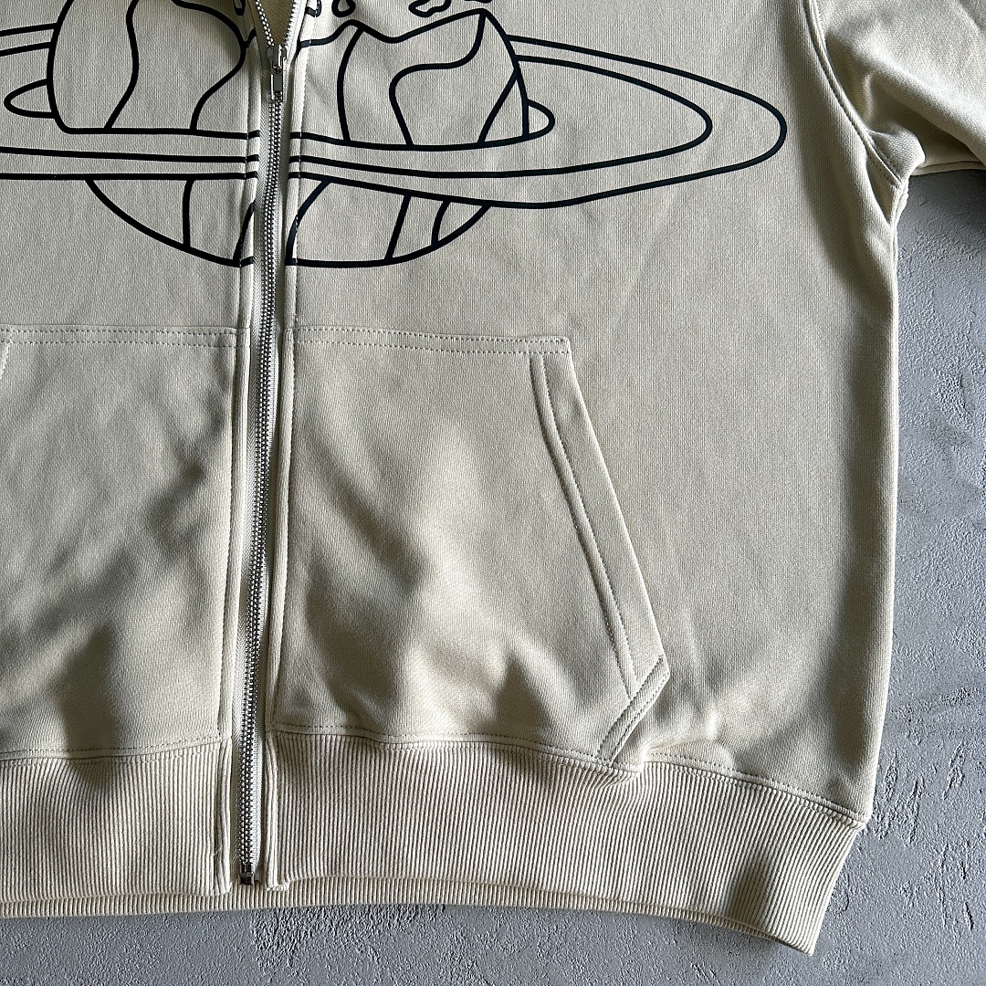 Other 60¥ Planet Zip Up Hoodie-Apricot - Image 8