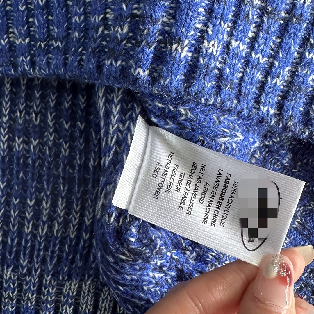 Other 99¥Mixed Yarn Allstarz Sweater-Blue - Image 7