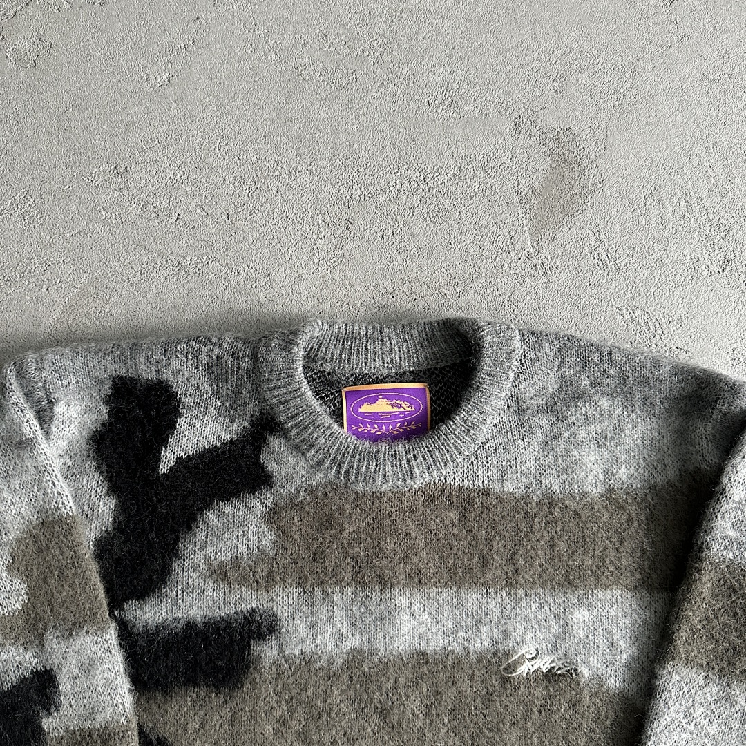 Other 79¥ Mohair Kmit Sweater Deep Ocean (Camo) - Image 7