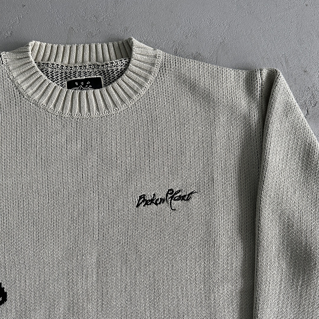 Other 89¥ BPM Knit Sweater-Bone (White) - Image 9