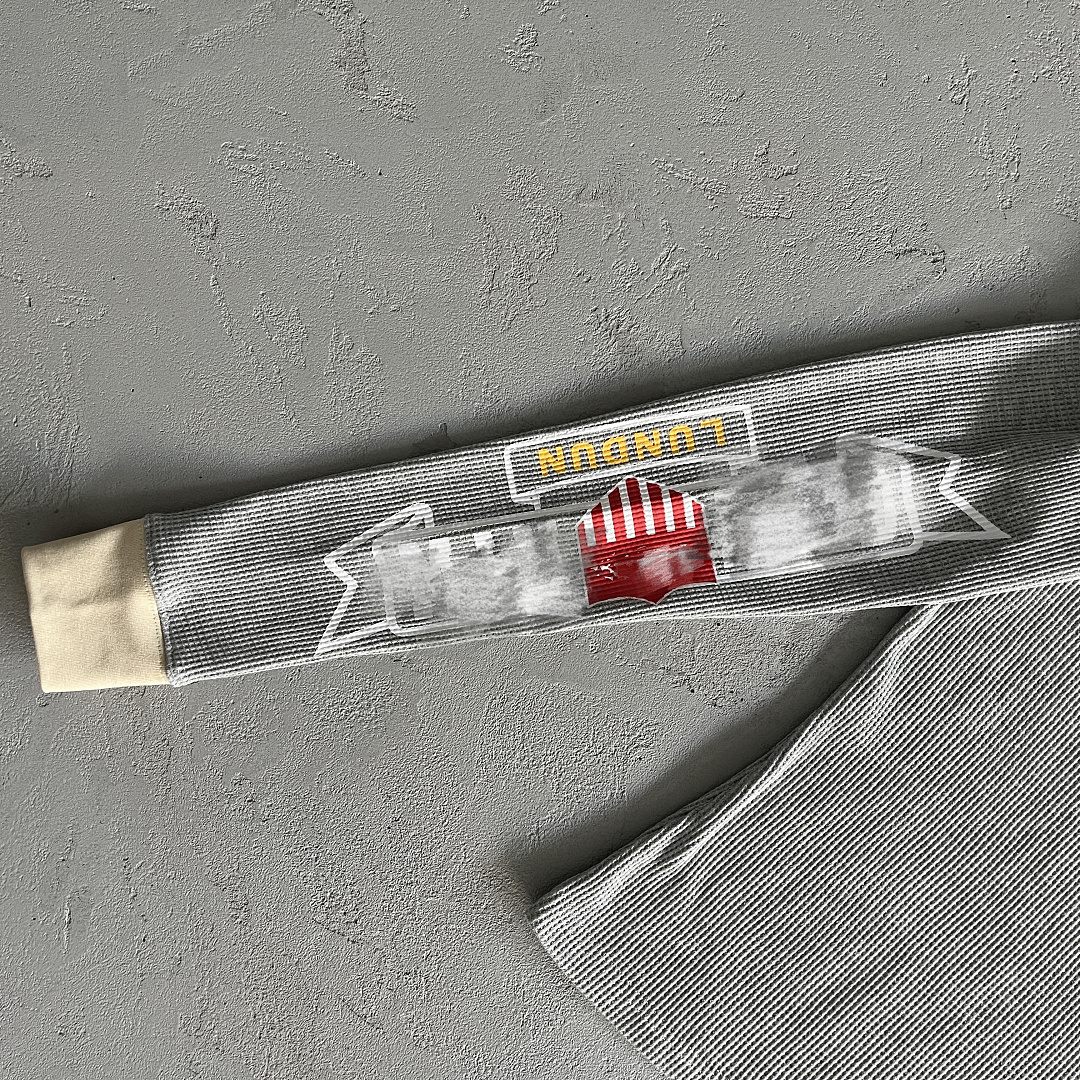 Other 59¥ Eagle Print Waffle Long-Sleeve-Light (Gray) - Image 6