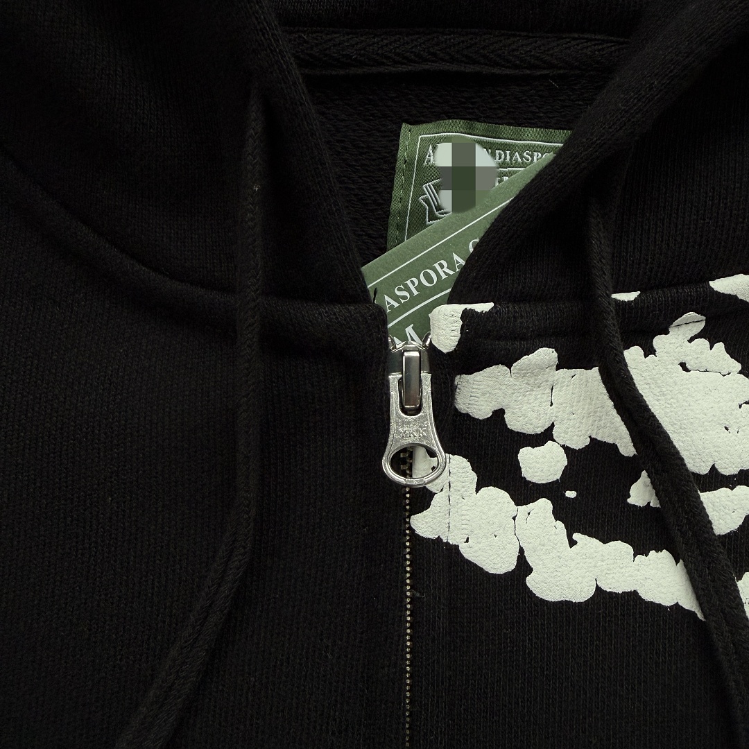 Other 99¥Cor X DenTears Zip Up Hoodie -Black - Image 13
