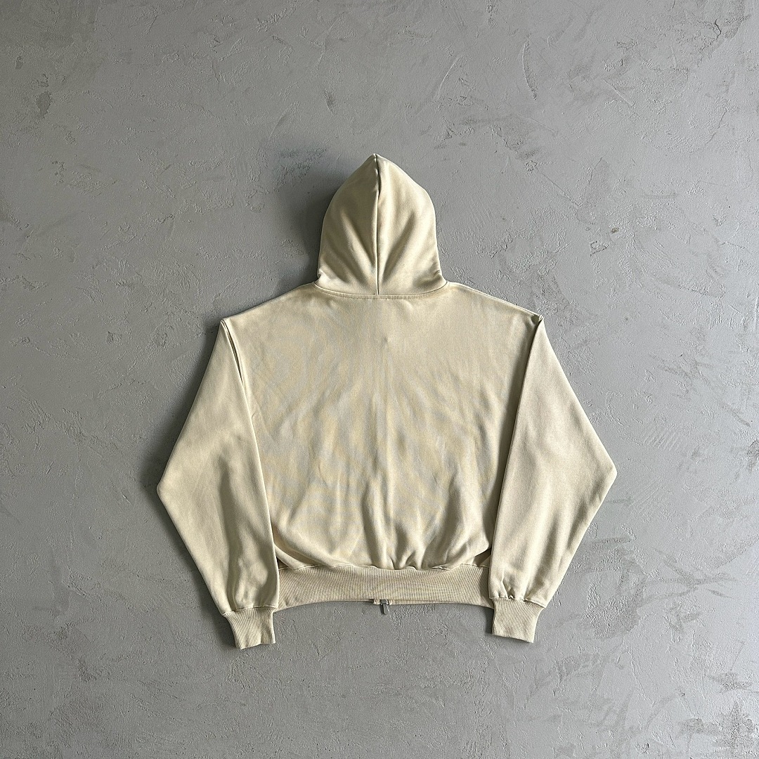 Other 99¥ Zip Up Hoodie -Bone (White) - Image 15
