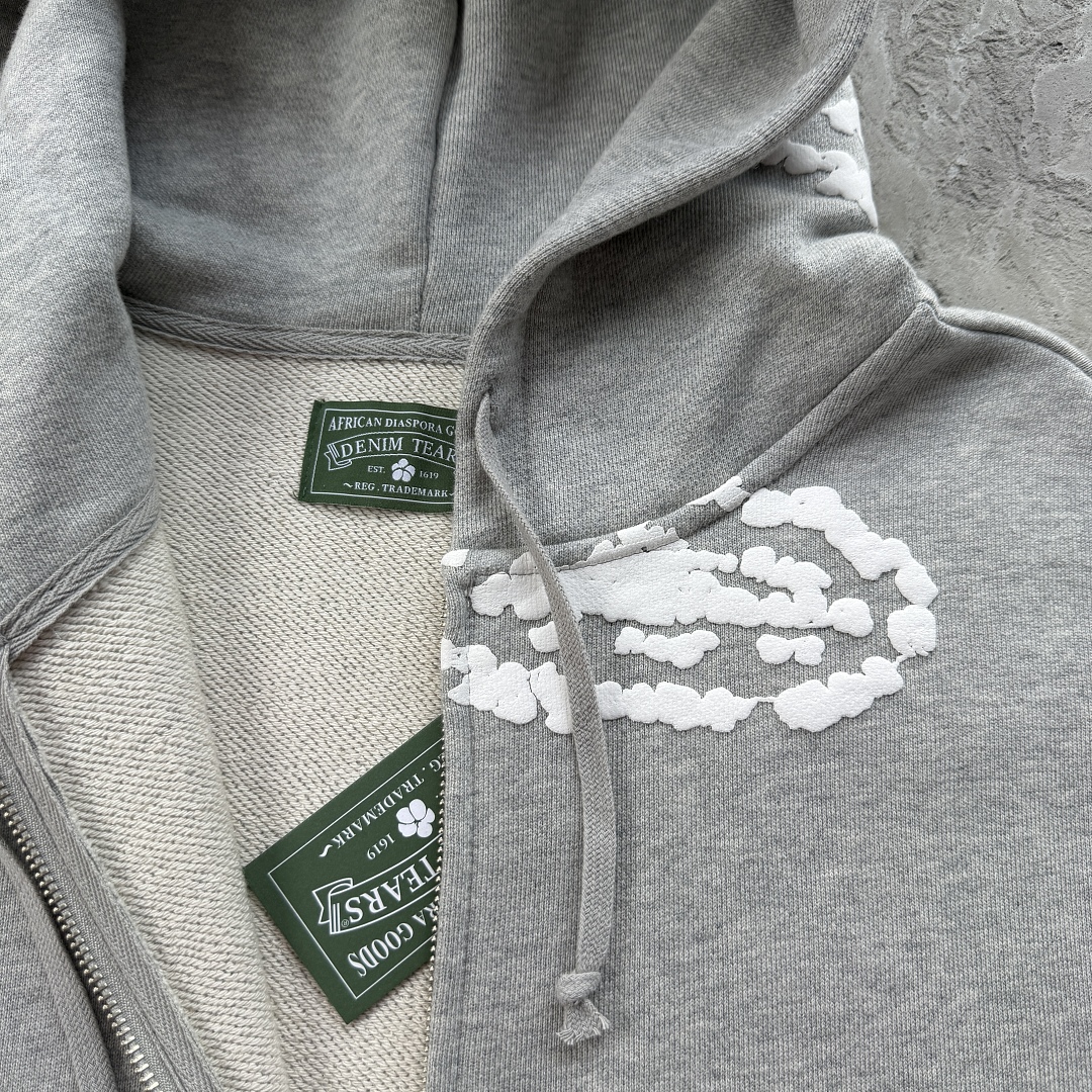 Other 99¥Cor X DenTears Zip Up Hoodie -Grey - Image 13