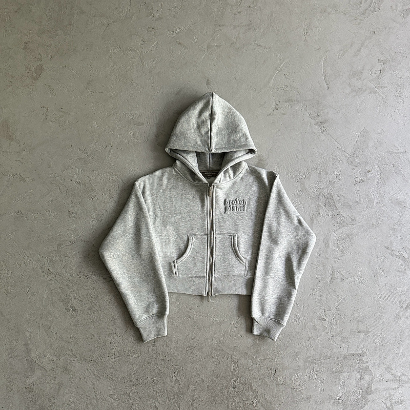 Other 70¥ BPM Women's Basics Cropped Zip Up Hoodie, photo 1
