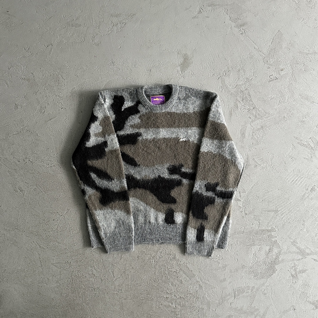Other 79¥ Mohair Kmit Sweater Deep Ocean (Camo)