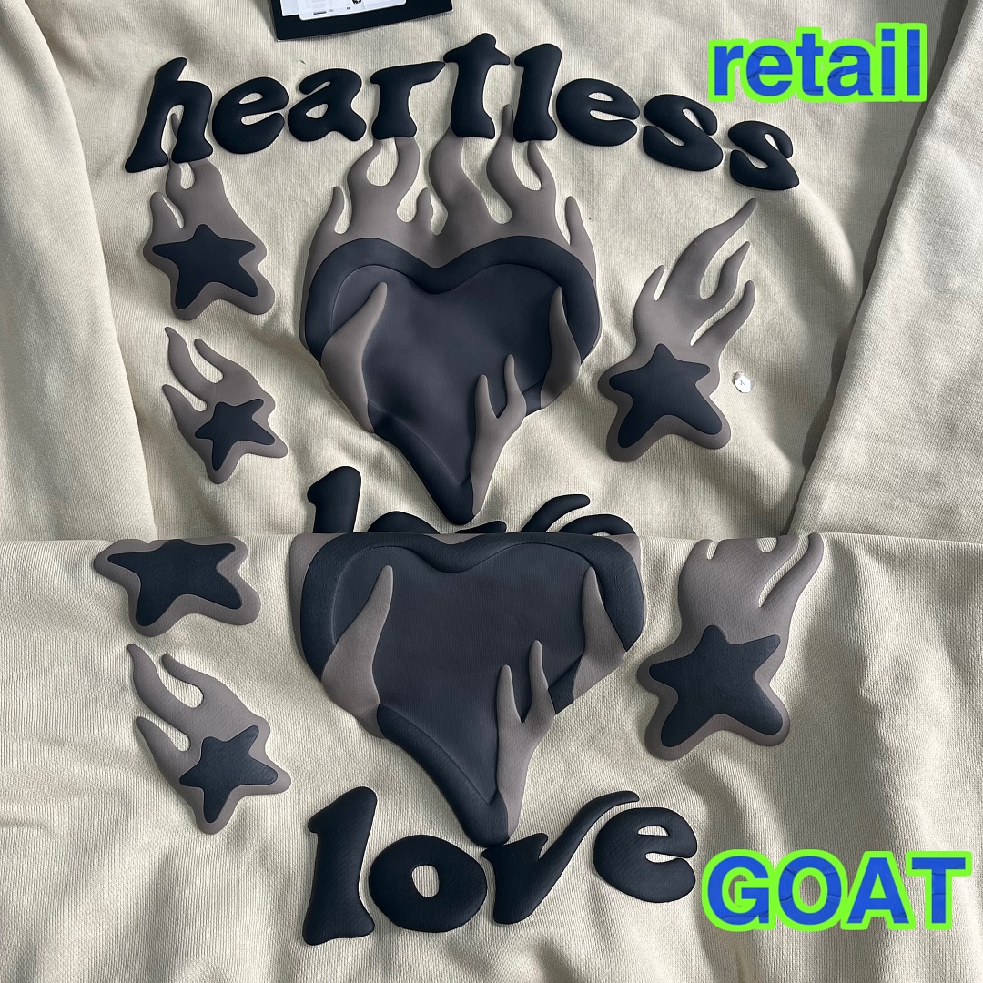 Other 80¥ Heartless Love Hoodie-Bone (White) - Image 6