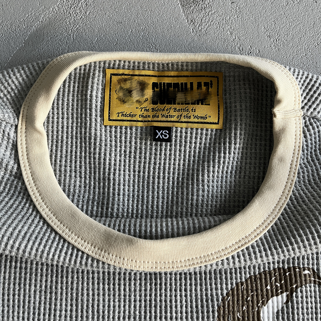 Other 59¥ Eagle Print Waffle Long-Sleeve-Light (Gray) - Image 4