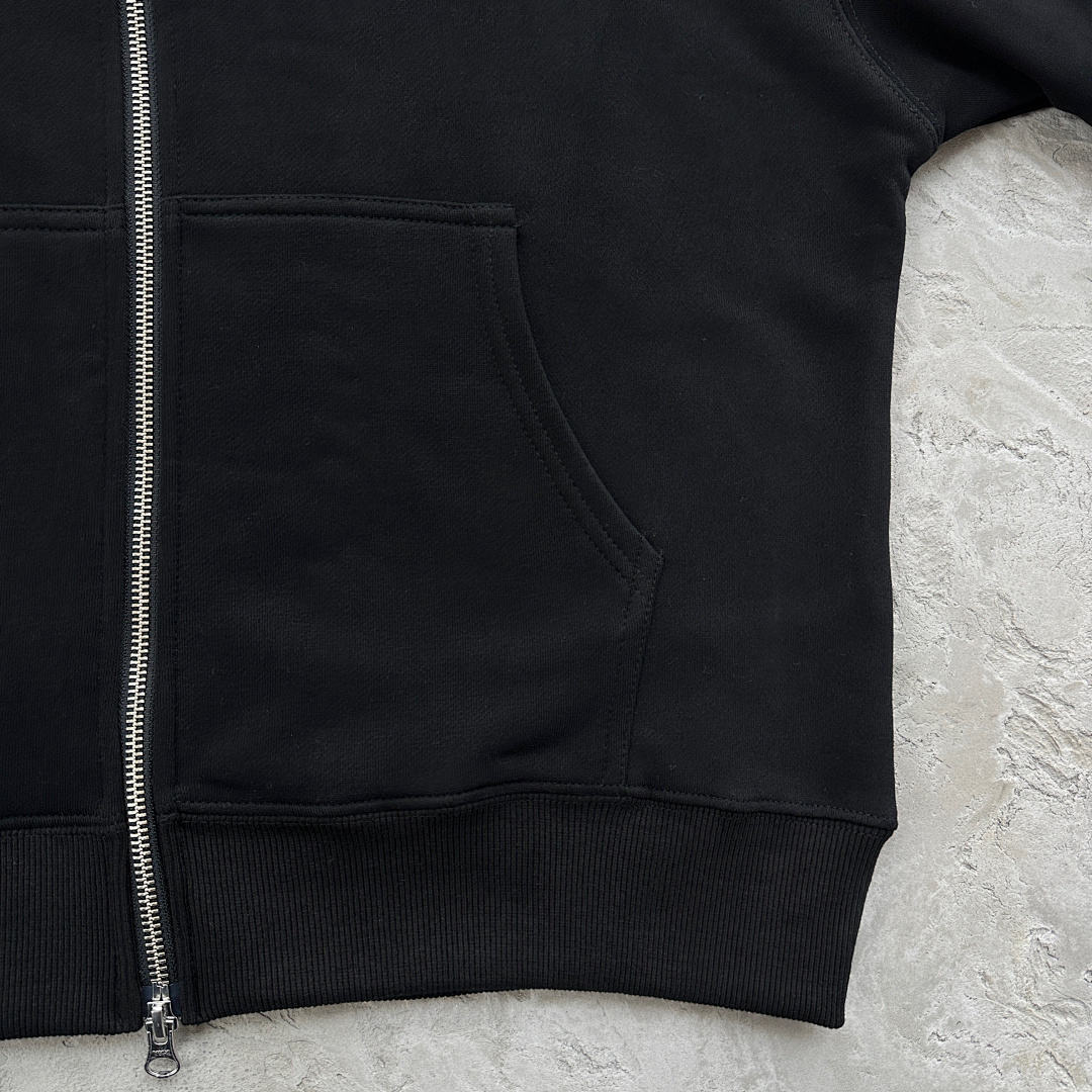 Other 79¥ Hybrid Jacquard Knit Alcatraz Zip Hoodie-Black - Image 12