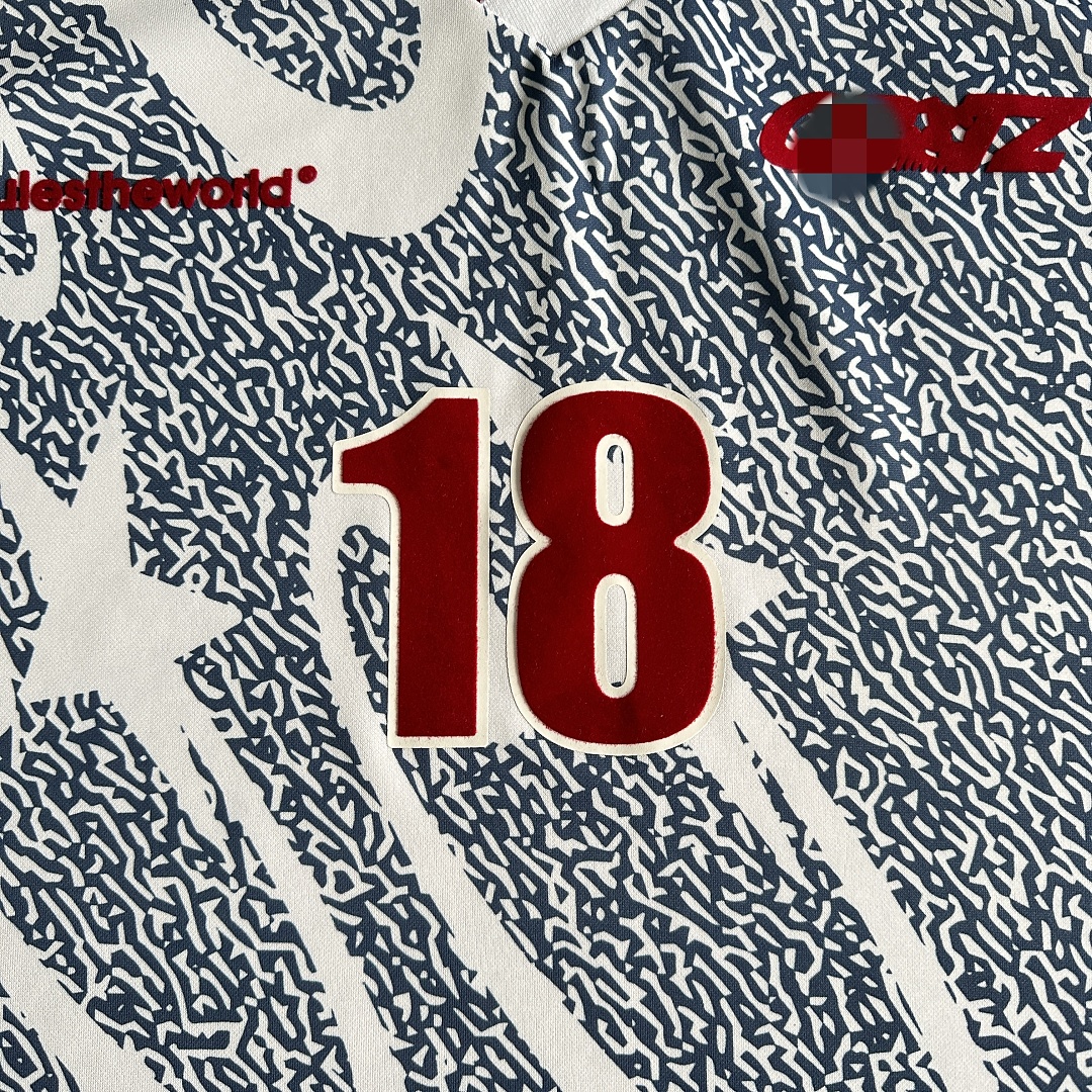 Other 59¥ Blue And White All-Over Printed Football Uniform - Image 8