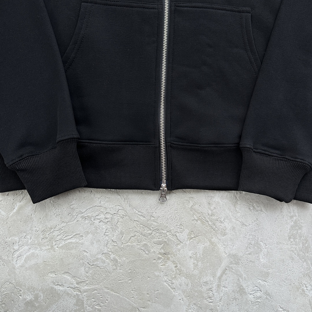 Other 79¥ Hybrid Jacquard Knit Alcatraz Zip Hoodie-Black - Image 11