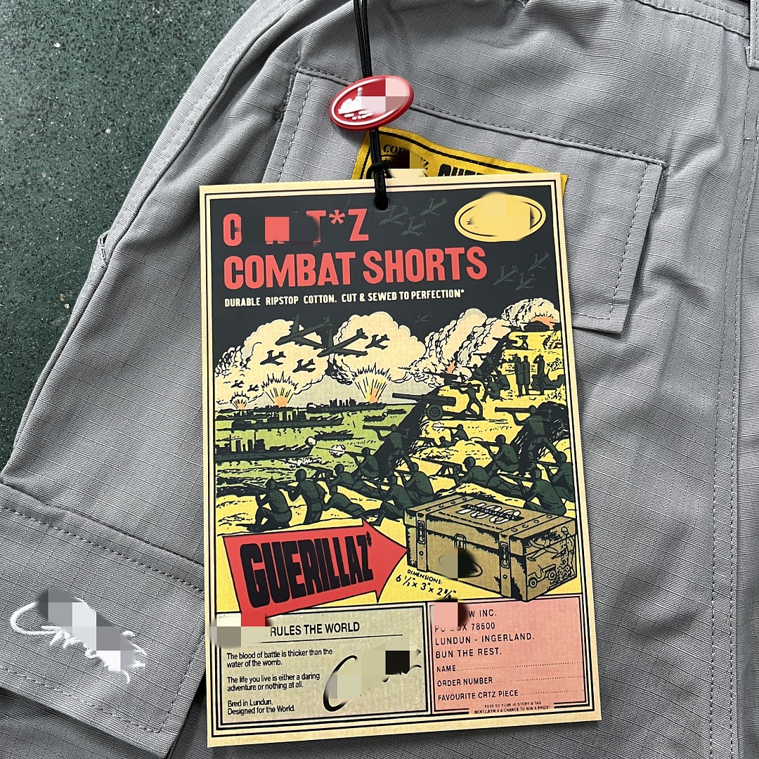 Other 89¥ Gray Cargo Shorts - Image 13