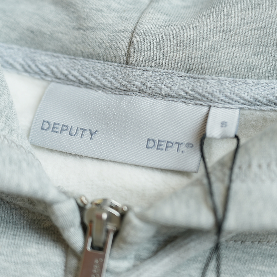 Other ¥220 (Dep..Embroidered Hooded Zip Sweatshirt｜Grey) - Image 9