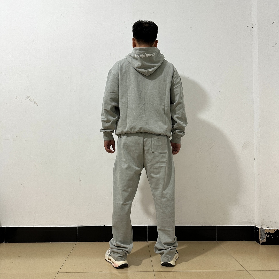 Other ¥384 Stone Grey (Zip Up Hoodie & Straight Leg Sweatpants) - Image 5
