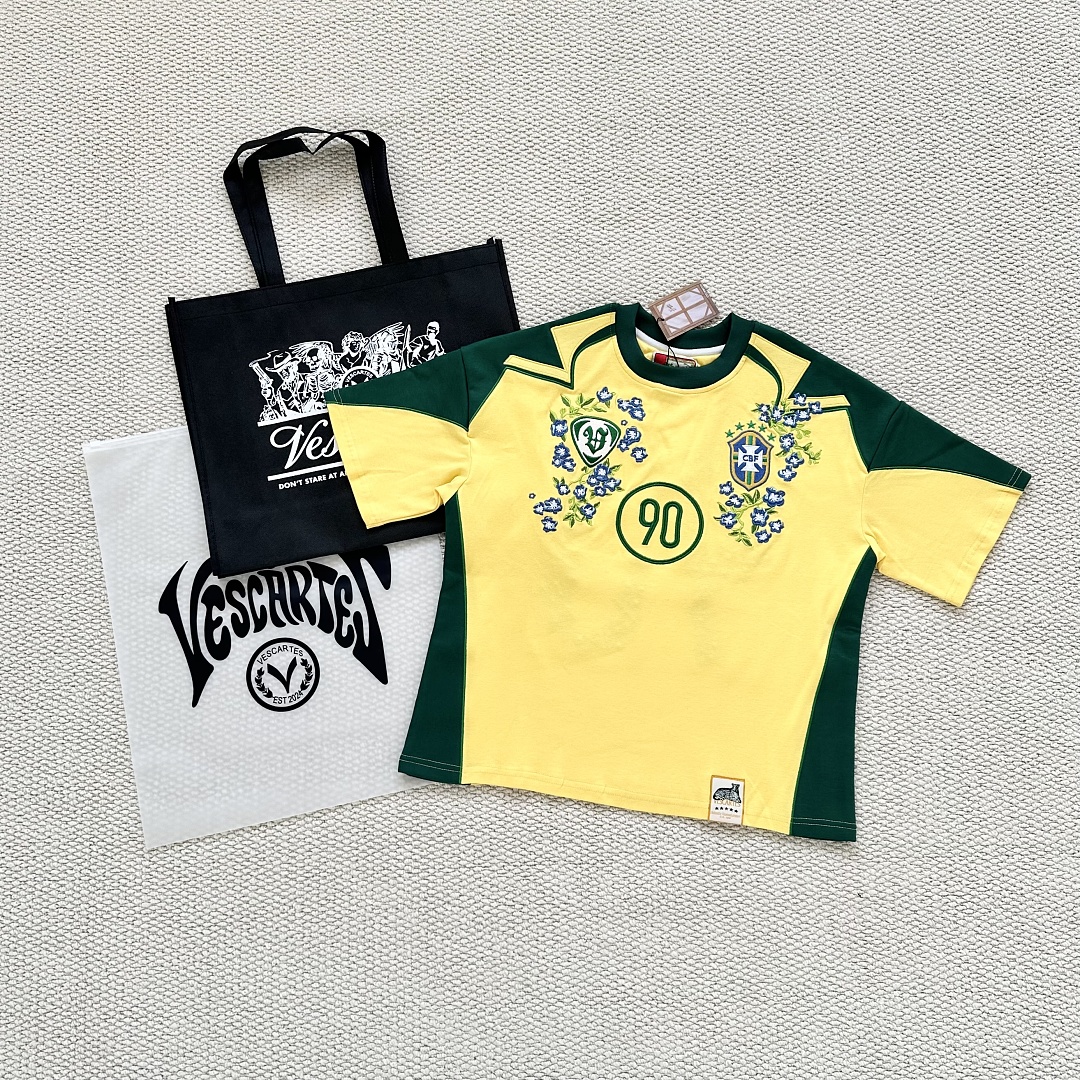 ¥179 (Vesc…Brazil Jersey Tee｜Yellow/Green), photo 1