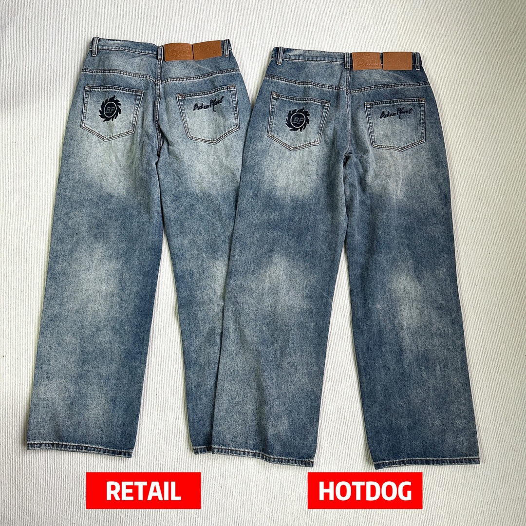 Other ¥209 Denim Jeans (Washed Bue) - Image 5