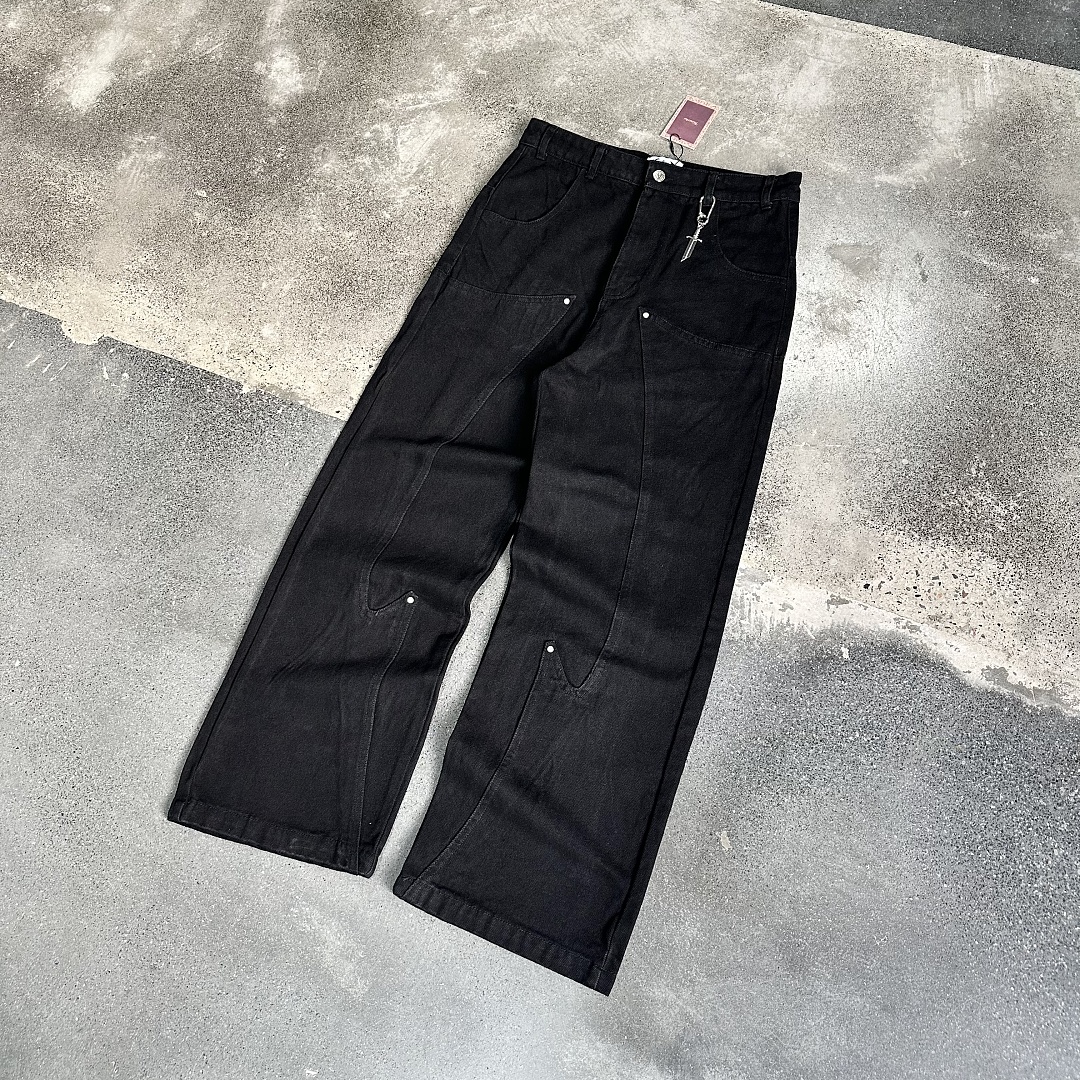Other ¥209 (Vesc… Velvet Gallop Denim Jeans｜Black) - Image 9