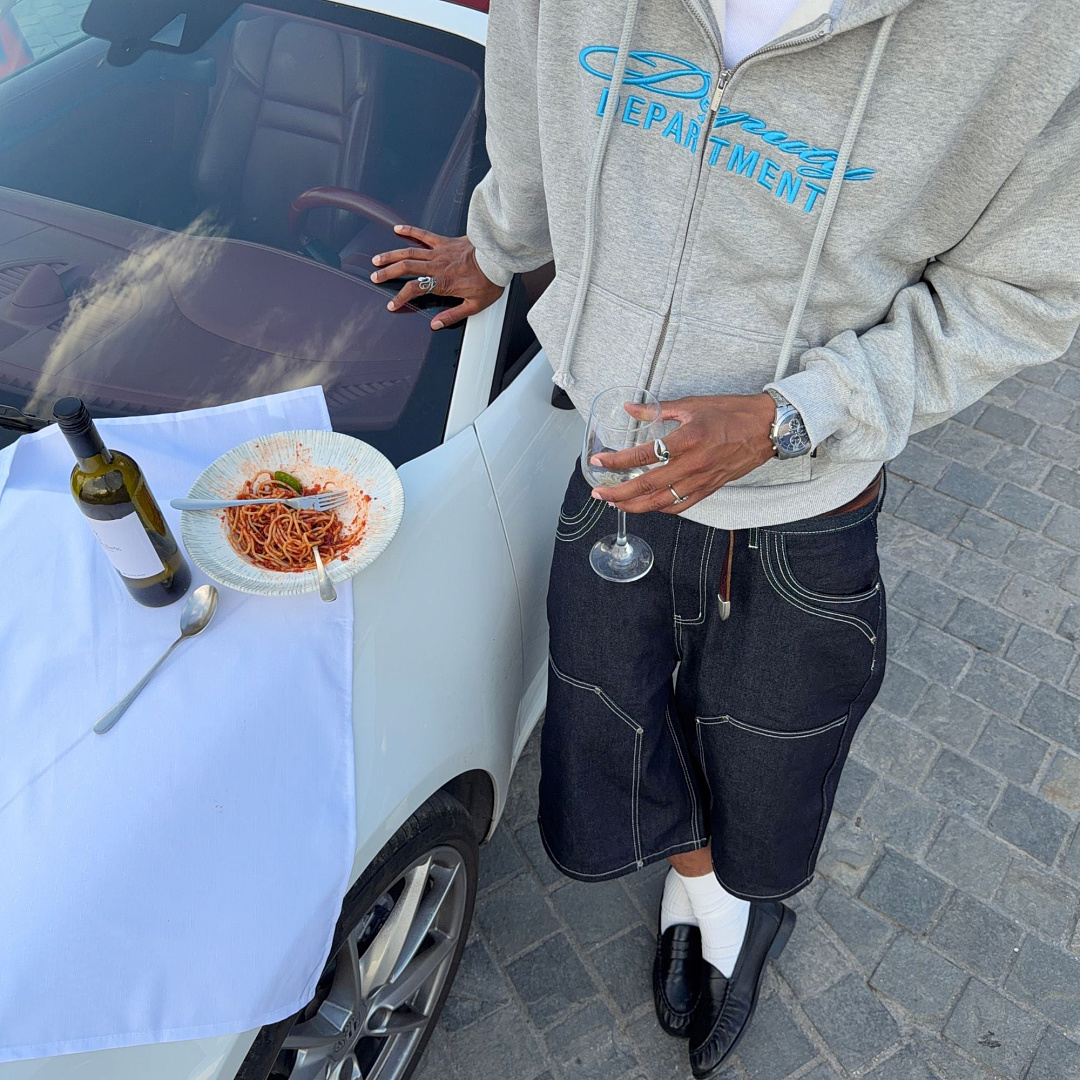 Other ¥220 (Dep..Embroidered Hooded Zip Sweatshirt｜Grey) - Image 2