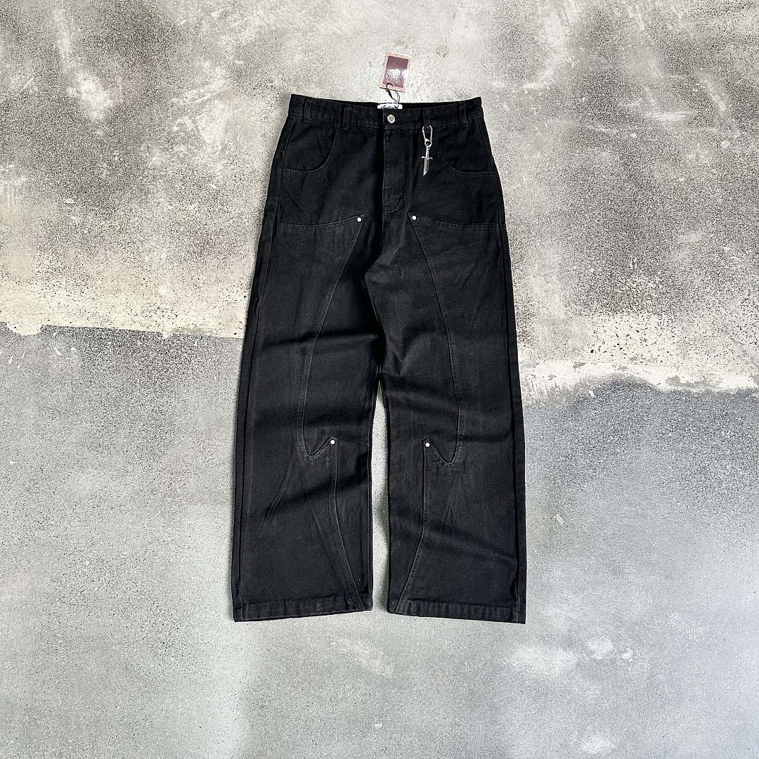 Other ¥209 (Vesc… Velvet Gallop Denim Jeans｜Black) - Image 8