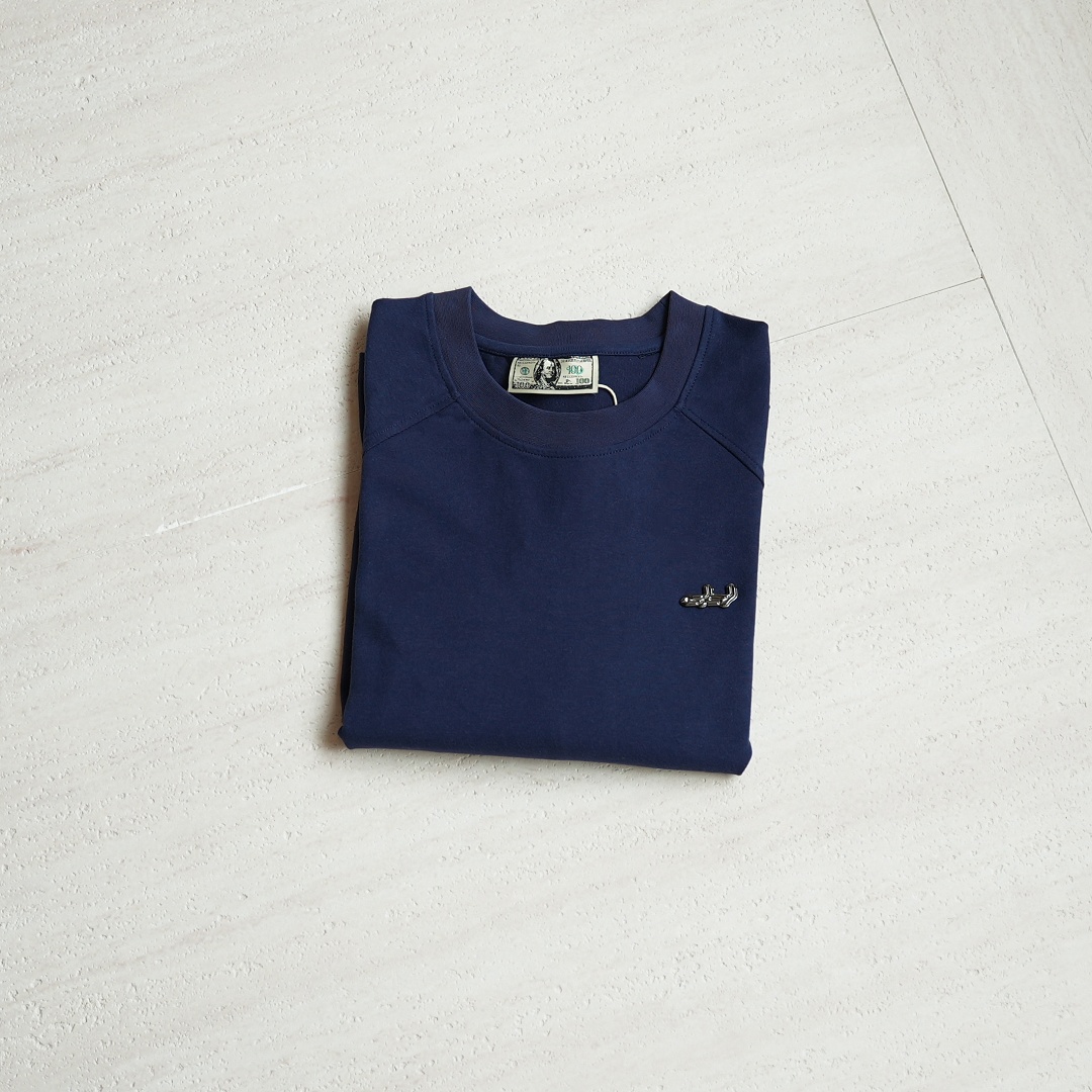 Other ¥115 (D....Small Label Long Sleeve T-Shirt｜Blue) - Image 7